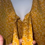 SheIn Mustard Floral Blouse Photo 2