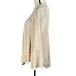 Ultra Pink Small Victorian Top Asymmetrical Crochet Lace Lined Long Bell Sleeves Photo 5