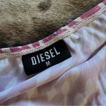Diesel Y2K Patterned Pink Satin Midi Skirt Size Medium Photo 2