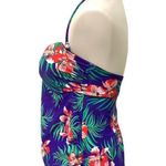 Old Navy  Multicolor Floral Tropical Ruched Tankini Swimsuit Photo 1