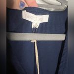 August Mist Cold Shoulder Navy Blue Surplice Bodysuit Photo 2