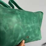 Portland Leather Large Slouchy Shoulder Bag in Reef Green Photo 10