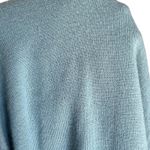 Katherine Barclay Katherine Barclay XXL Extra Fine Merino Wool Blue Crew Neck Long Sleeve Sweater Photo 9