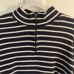 L.L.Bean  Striped Quarter Zip Photo 3