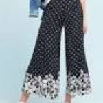 Anthropologie Ett:twa  Polka Dot Floral Chesapeake Wide Leg Pants Size Sz 6 Photo 0