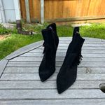 Jessica Simpson Women's Paegye Fringe Stiletto Dress Booties in black size 11 Photo 4