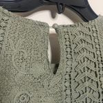 Tea N Rose ✅ green lace crochet short sleeve midi dress prairie boho modest Photo 6