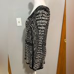 Nic+Zoe  lightweight black white‎ camo sweater size M BIN I Photo 2