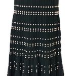 Adelyn Rae  Karissa Off Shoulder Polka Dot Stripe Sweater Ruffle Hem Midi Dress S Photo 7