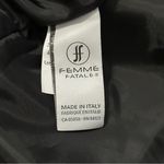 Femme Fatale NWT Women’s XS Black White Plaid Cotton Blend Tweed Jacket Blazer Photo 6