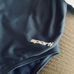 One Piece Sporti Solid Thin Strap Swimsuit Photo 9