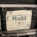 Mudd  Sweater Sleeve Hoodie Jean Jacket Black & Heather‎ Gray Juniors Size Medium Photo 6