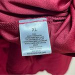 Dress Barn | Burgundy Lace Front 3/4 Length Sleeve Top | XL Photo 9