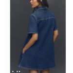 Anthropologie Pilcro Denim Mini Dress PM Westley Regenerative Cotton Heavy Boho Photo 2