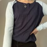 Gap Navy And Light Blue Sweater Photo 2