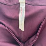 Free People Movement Velvet Trimmed Leggings Burgundy Pockets Athleisure Women L Photo 7