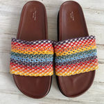 Rag and Bone  Bailey Multi Colored Woven Slides Like New Size 10 runs small Photo 1