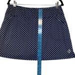 JO FIT Navy Blue White Bow Print Golf Skort Skirt Pleated Built Photo 5