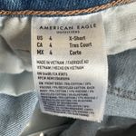 American Eagle Mom Jeans Womens 4 X-Short Medium Wash Distressed Crossover Waist Photo 5