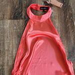 Retrofête Retrofete Sabrina Dress in Coral Size Large Halter Open Back NWT Sleeveless Maxi Photo 3