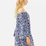 Lilly Pulitzer Delaney Becton Blue Swing Tunic Dress Medium Embroidered Photo 6