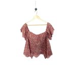 Lovers + Friends NWT  Life’s a‎ Beach Lace Off the Shoulder Top Photo 1