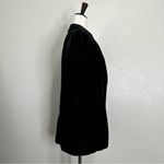 Madewell  Black Velvet Oversized Dorset Blazer, Sz Small Photo 8