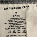 Ann Taylor “The Straight Crop” Women’s Denim Jeans, Size 10, Gray, High Rise, Photo 5