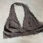 Free People  gray lace halter bralette size large Photo 5