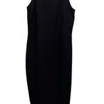 Anne Klein Black Sleeveless Mini Dress Tortoise Shell Detail Photo 3