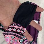 Hula Honey  Women's Bikini Bottom Purple Black Floral Size Small Full Coverage Photo 2