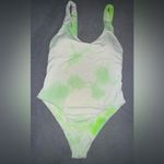 Dippin' Daisy's Green and White Tie-Dye Bodysuit One Piece Photo 0