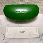 Kate Spade Apple Green  Domed Sunglasses Case With Cloth Photo 0