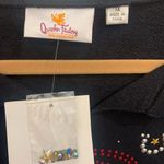 Quaker Factory Vintage Cowgirl Rhinestone Black 1X Sweatshirt. 2006 Photo 5