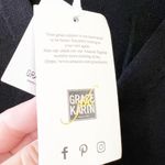 Grace Karin Black Cardigan Tunic Sweater With White Trim Photo 3