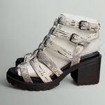 Dirty Laundry  Fun Stuff Gladiator Heeled Sandal in White Photo 4