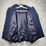 Talbots  Jacket Size 3X Plus Navy Blue Double Breasted Peacoat Preppy Nautical Photo 3