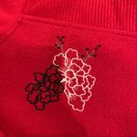 Tudor Court By Haband Embroidered Red Fleece Size M Photo 5