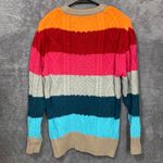 Stitches + Stripes Women’s Sweater Small Multicolor Striped Knit Cotton Blend Photo 6