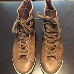 Converse Brown Leather  High Tops Photo 0