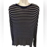 CAbi  Style #5556 Ahoy Long Sleeve Navy White Top Photo 2