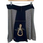 Zion Rootswear Black and Gold Skater Mini Skirt Photo 6