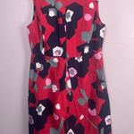Tyler Boe Linen Multi Poppy Sleeveless Dress size 4 Red Photo 1