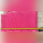 EXPRESS  Square Neck Smocked Ruffled Tiered Maxi Dress Pink NWT Size XL Photo 8