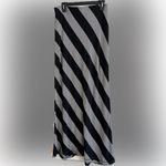 Max Studio Diagonal Stripe Maxi Skirt, Extra Long 38”, Rayon/Spandex, Size M Photo 1