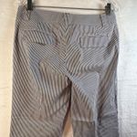 Etcetera  Women's Striped Wide Leg Pants Size 10 Navy White Cotton Blend Photo 4