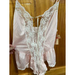 New w Tag Deena Styled in California Pink Feminine Romantic Lace Bodysuit Size M Photo 1
