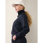 Athleta L Allure 1/4 Zip Sweatshirt Navy Blue Large Photo 2