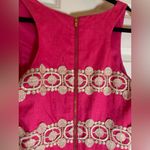 Lilly Pulitzer Augusta Anchor Print Jacquard Lace Trim Shift Dress Size 8 Photo 6