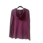 prAna active wear top magenta stripe hooded sz L Photo 1